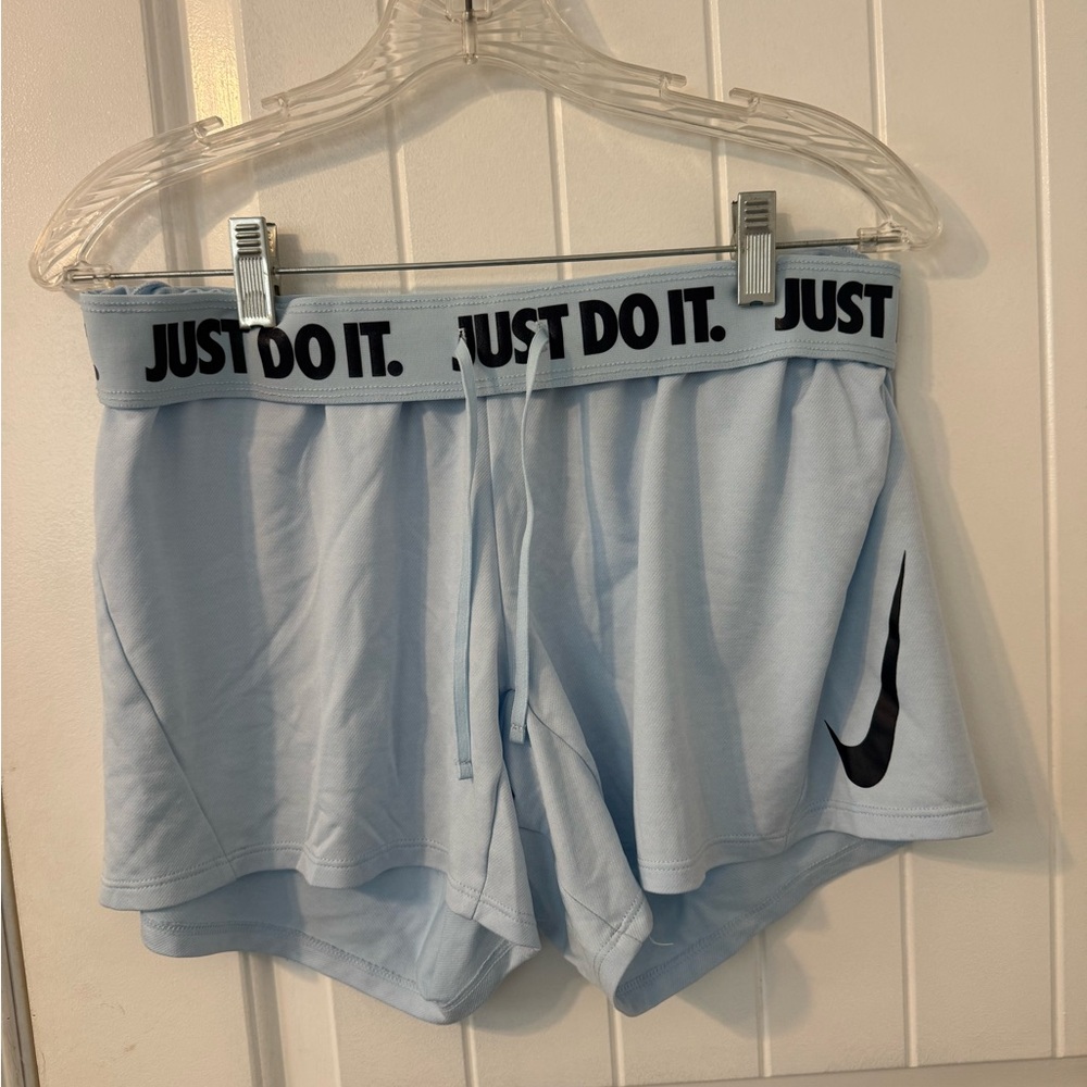 Nike Light Blue Athletic Shorts